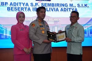 Pisah Sambut Kapolres Pelabuhan Belawan, Wakil Wali Kota Medan Ajak Kapolres Baru Bersinergi Wujudkan Belawan Yang Indah dan Aman
