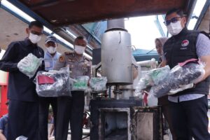 Satres Narkoba Polres Asahan Musnahkan 8,7 Kg Sabu dan 772 Vape Etomidate, Selamatkan 19.600 Jiwa