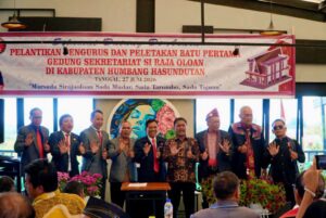 Pemkab Humbahas Hadiri Pelantikan Pengurus SRO dan Peletakan Batu Pertama Sekretariat