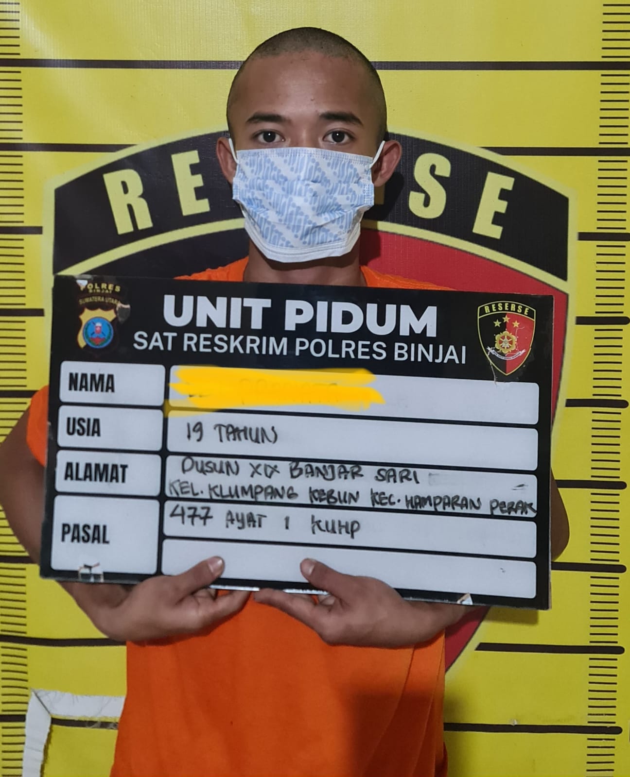 Satreskrim Polres Binjai Tangkap Pelaku Curanmor di Kos-Kosan