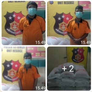 Polsek Sei Bingai Ungkap Kasus Pencurian Pakan Ternak Ayam di Desa Gunung Ambat, Tiga Pria Diamankan