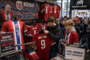 Jersey Timnas Norwegia Laris Manis Usai Lolos ke Perempat Final Piala Dunia 2026