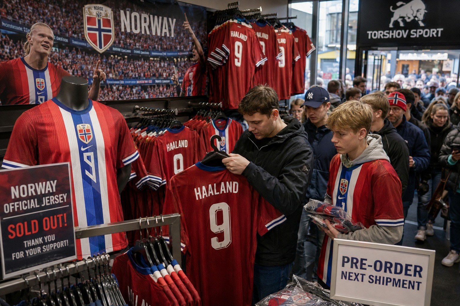 Jersey Timnas Norwegia Laris Manis Usai Lolos ke Perempat Final Piala Dunia 2026