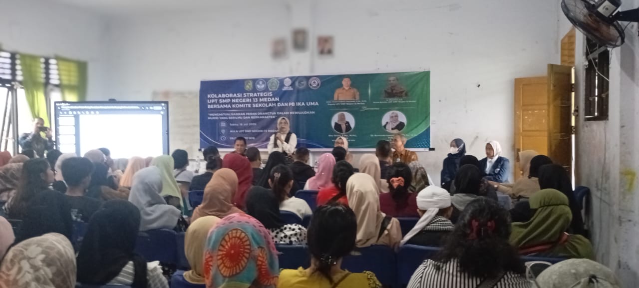 UPT SMP Negeri 13 Medan Perkuat Sinergi Orang Tua dan Sekolah Wujudkan Murid Berilmu dan Berkarakter