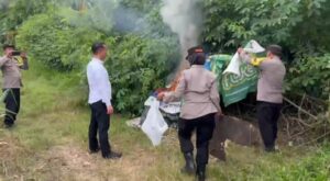 Polsek Binjai Kembali Gerebek Sarang Narkoba di Tandem Hilir