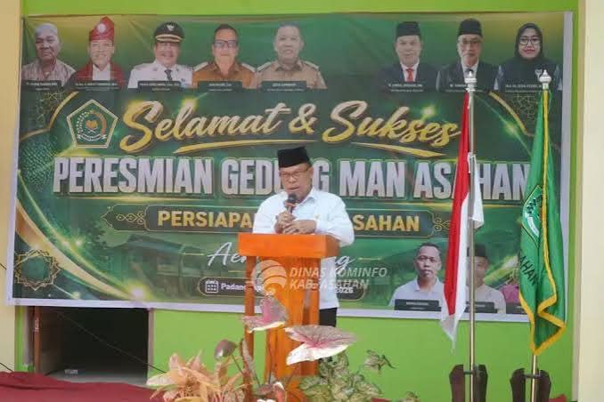 Wabup Asahan Rianto Resmikan Gedung Persiapan MAN 3 Asahan di Aek Ledong