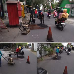 Pemeliharaan Jalan Lembu Peteng – Pasar Ngemplak, Dinas PUPR Tulungagung Hadirkan Solusi Cepat