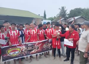 Meriahkan HUT RI Ke 81, LSM Terkams Gelar Turnamen Terkams Cup I U-16