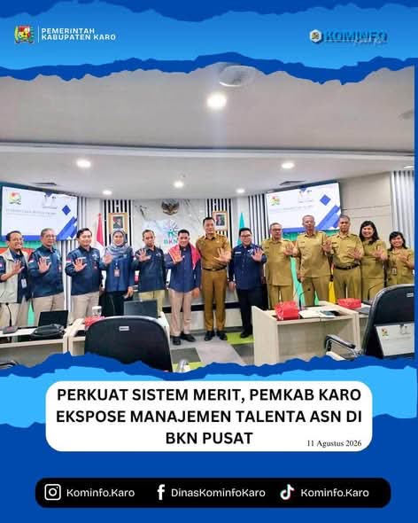 Perkuat Sistem Merit, Pemkab Karo Ekspose Manajemen Talenta ASN di BKN Pusat
