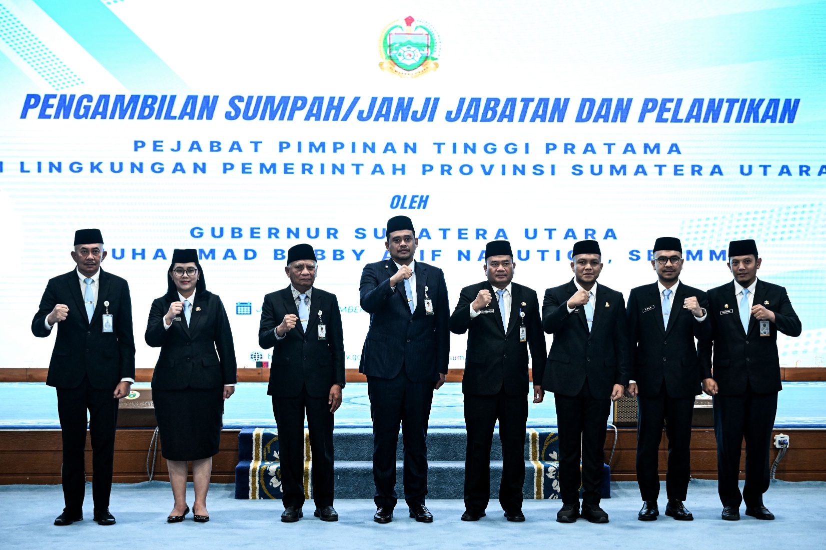 Gubsu Bobby Lantik Tiga Pejabat Pimpinan Tinggi Pratama