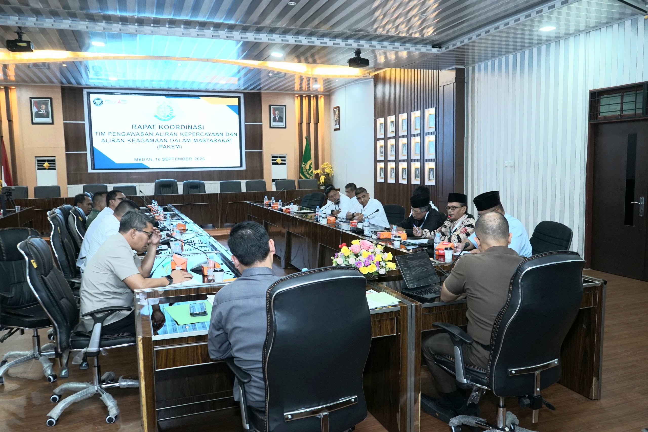Kejati Sumut Gelar Rapat Koordinasi Pengawasan Aliran Kepercayaan Bersama Instalasi Terkait 