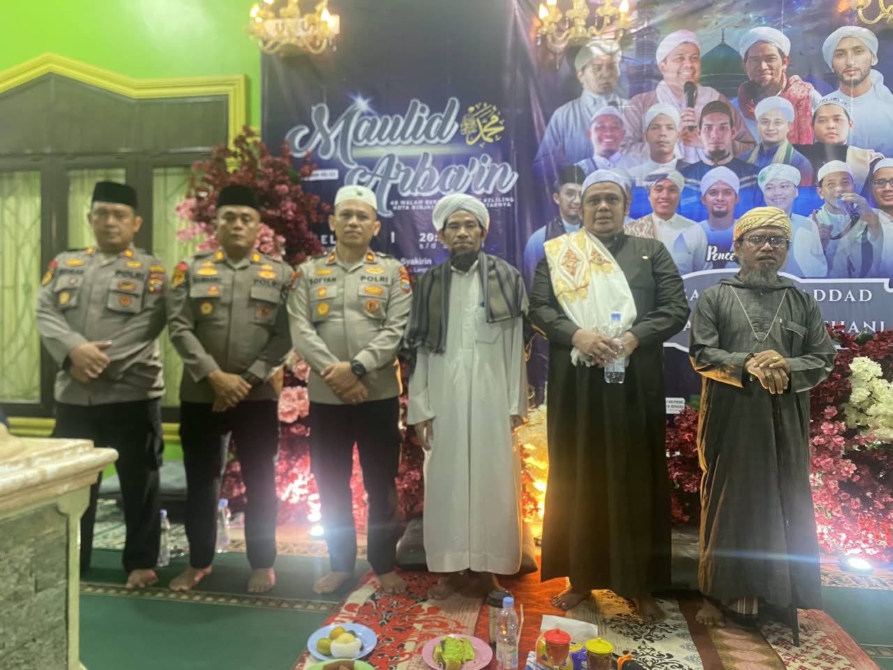 Kapolres Binjai Hadiri Maulid Arba’in di Masjid As-Syakirin