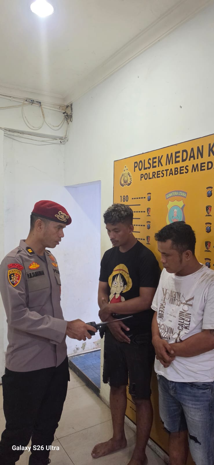 Polsek Medan Kota Ringkus Dua Residivis Curanmor dari Jalan Air Bersih
