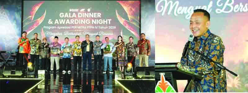 Perkuat Sinergi Kemitraan Strategis, PTPN IV PalmCo Berikan Apresiasi melalui PSR Awards 2026