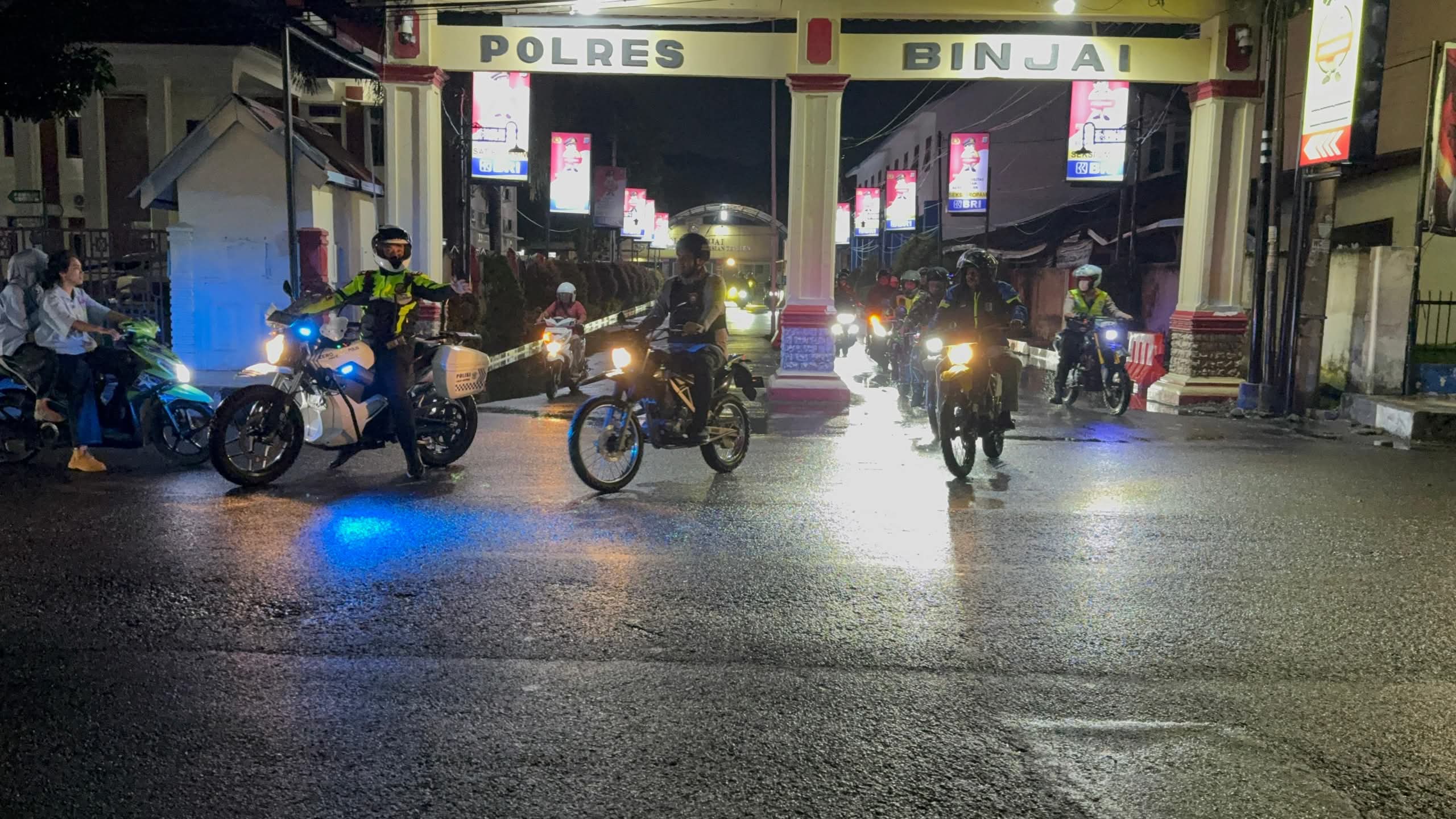 Perkuat Sinergitas Kapolres Binjai Bersama Forkopimda Laksanakan Patroli Gabungan Skala Besar