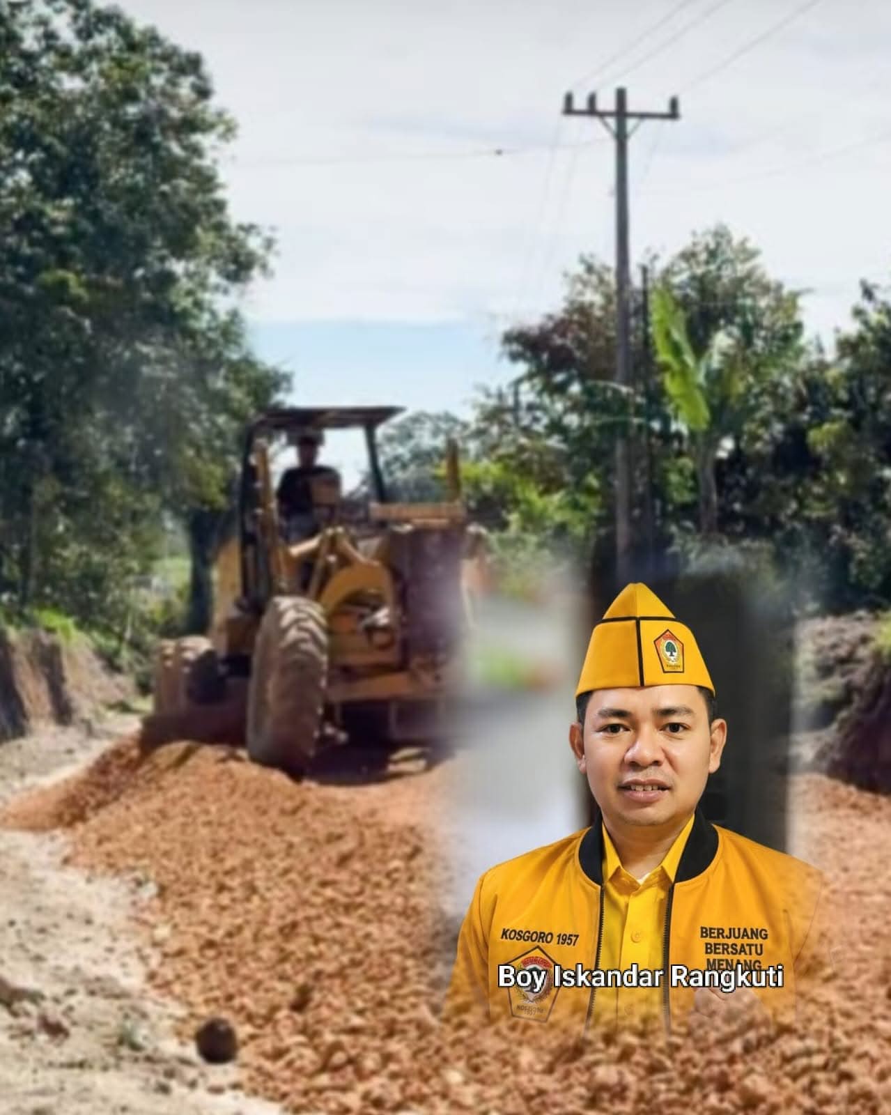 Akses Jalan Menuju Pelabuhan Tigaras Diperbaiki, PDK Kosgoro 1957 Sumut Apresiasi Gubsu Bobby Nasution