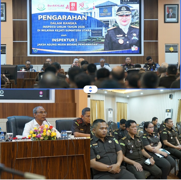Gelar Pengawasan Dan Monitoring, Inspektur Kejagung R.I Inspeksi Ke Keati Sumut dan Jajaran