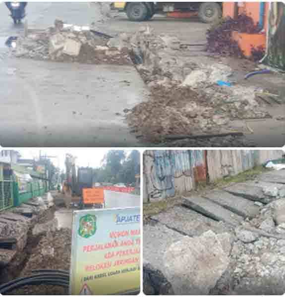 Warga Resah, Akibat Pemasangan Kabel Bawah Tanah , Suplay Air PDAM Terganggu