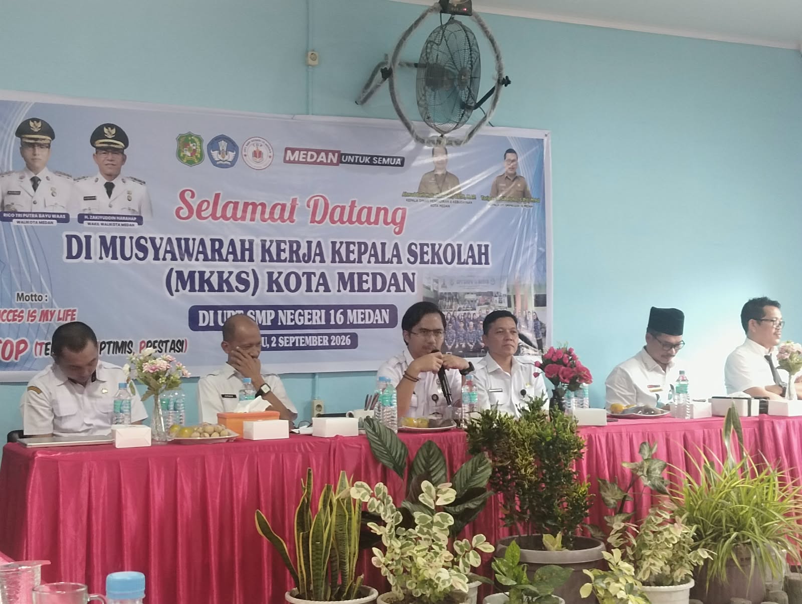 45 Kepala UPT SMP Negeri Ikuti MKKS Kota Medan di SMP Negeri 16