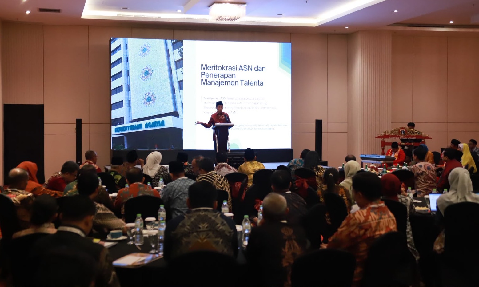 Suasana Rapat Koordinasi Implementasi Manajemen Talenta ASN Kementerian Agama yang dihadiri pejabat eselon dan pimpinan PTKN se-Indonesia pada Kamis (8/10/2026) Kemarin. (Foto: Ist/ Aktual Online)