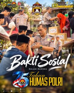 HUT Humas Polri ke 75, Polres Sergai Serahkan Bansos ke Panti Asuhan Anak Sumatera