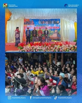 Bupati dan Wakil Bupati Karo Hadiri Kerja Tahun di Sejumlah Desa, Pererat Silaturahmi dengan Masyarakat