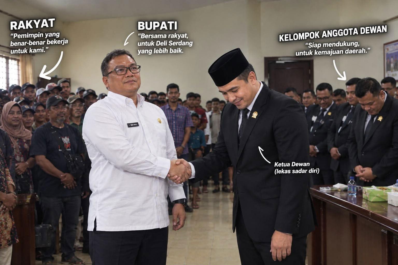 Ketua DPRD Deli Serdang Pastikan P APBD di Sahkan Karena Kawan Kawan Banyak Utang