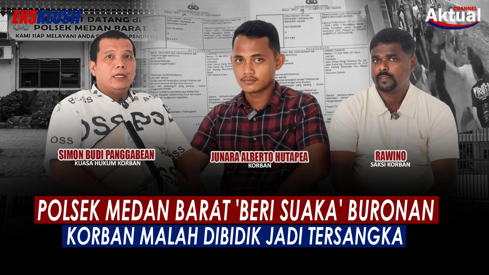 Polsek Medan Barat ‘Beri Suaka’ Buronan, Korban Malah Dibidik Jadi Tersangka