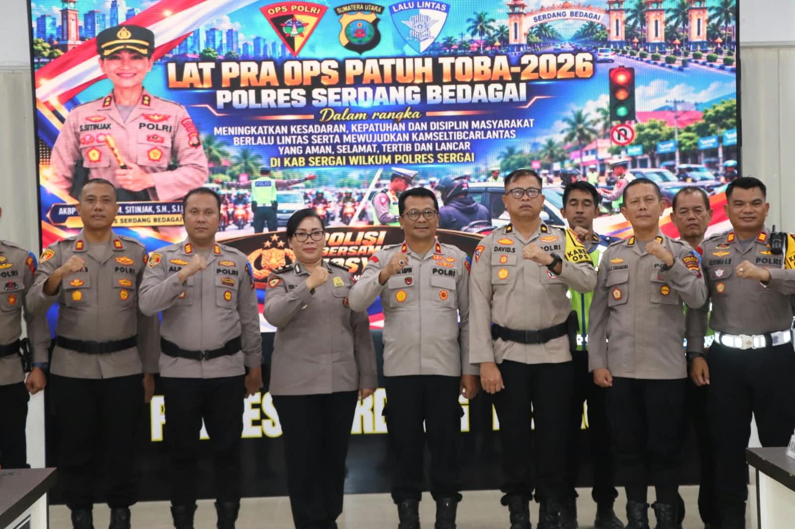 Mantapkan Kesiapan, Polres Sergai Gelar Latpraops Patuh Toba-2026
