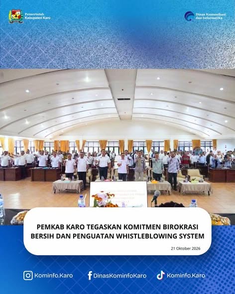 Pemkab Karo Tegaskan Komitmen Birokrasi Bersih dan Penguatan Whistleblowing System