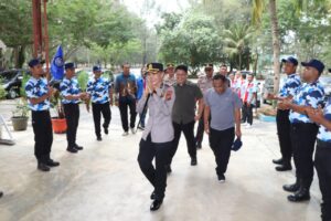 Kapolres Sergai Hadiri Pembukaan Diklatsar Satgassus PD FSP RTMM-SPSI Sumut di Pantai Cermin