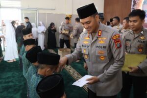 Kapolres Binjai Gelar Syukuran dan Doa Bersama Anak Yatim di Masjid Al-Ikhlas