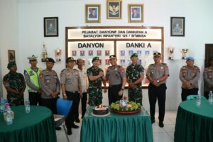 HUT ke-81 TNI, Polres Toba Berikan Kejutan untuk Perkuat Soliditas TNI-Polri