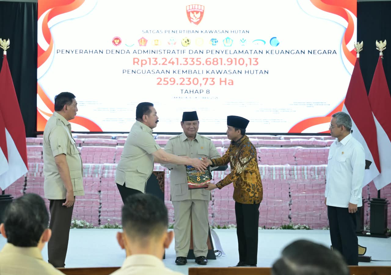 Ganyang Pelanggar Hutan, Satgas PKH Selamatkan Rp 13,2 T