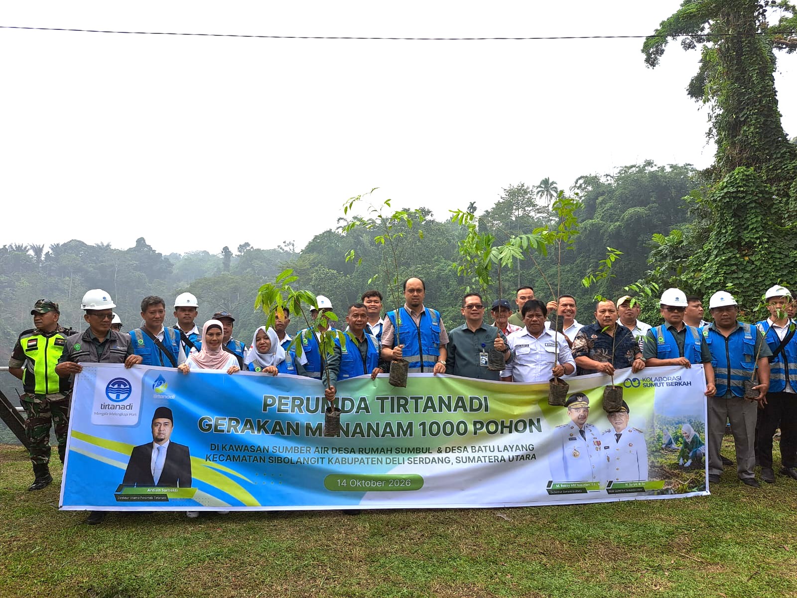 Perumda Tirtanadi Tanam 1.000 Pohon Di Sibolangit, Ardian Surbakti: Masih Banyak Aktivitas Penebangan Pohon
