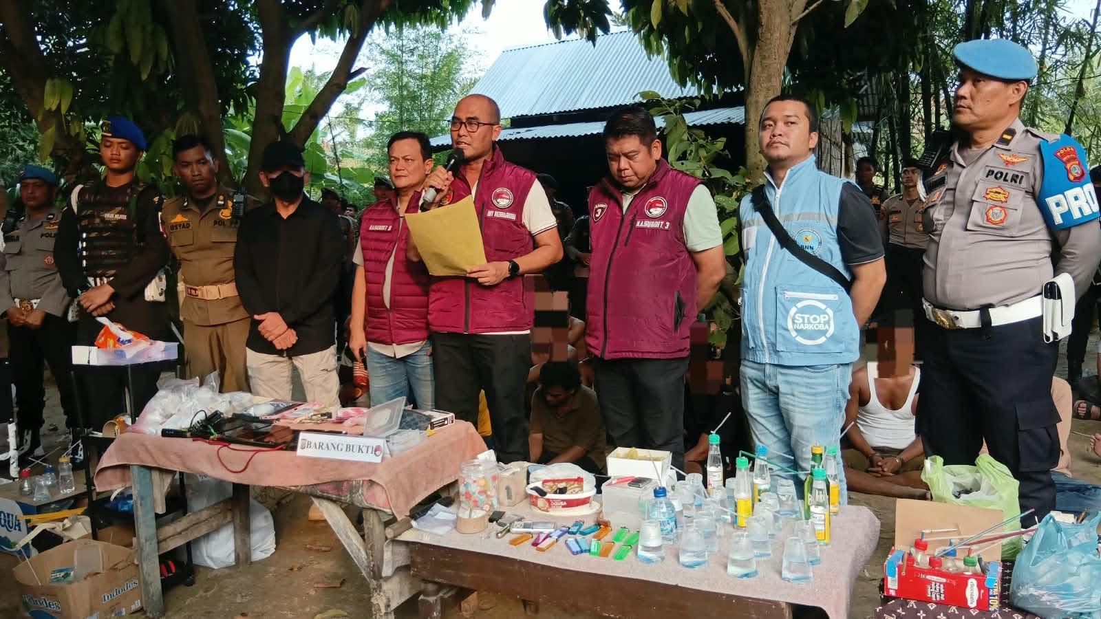 Polda Sumut GSN di Percut Sei Tuan, 27 Orang Positif dan 2 Diduga Pengedar