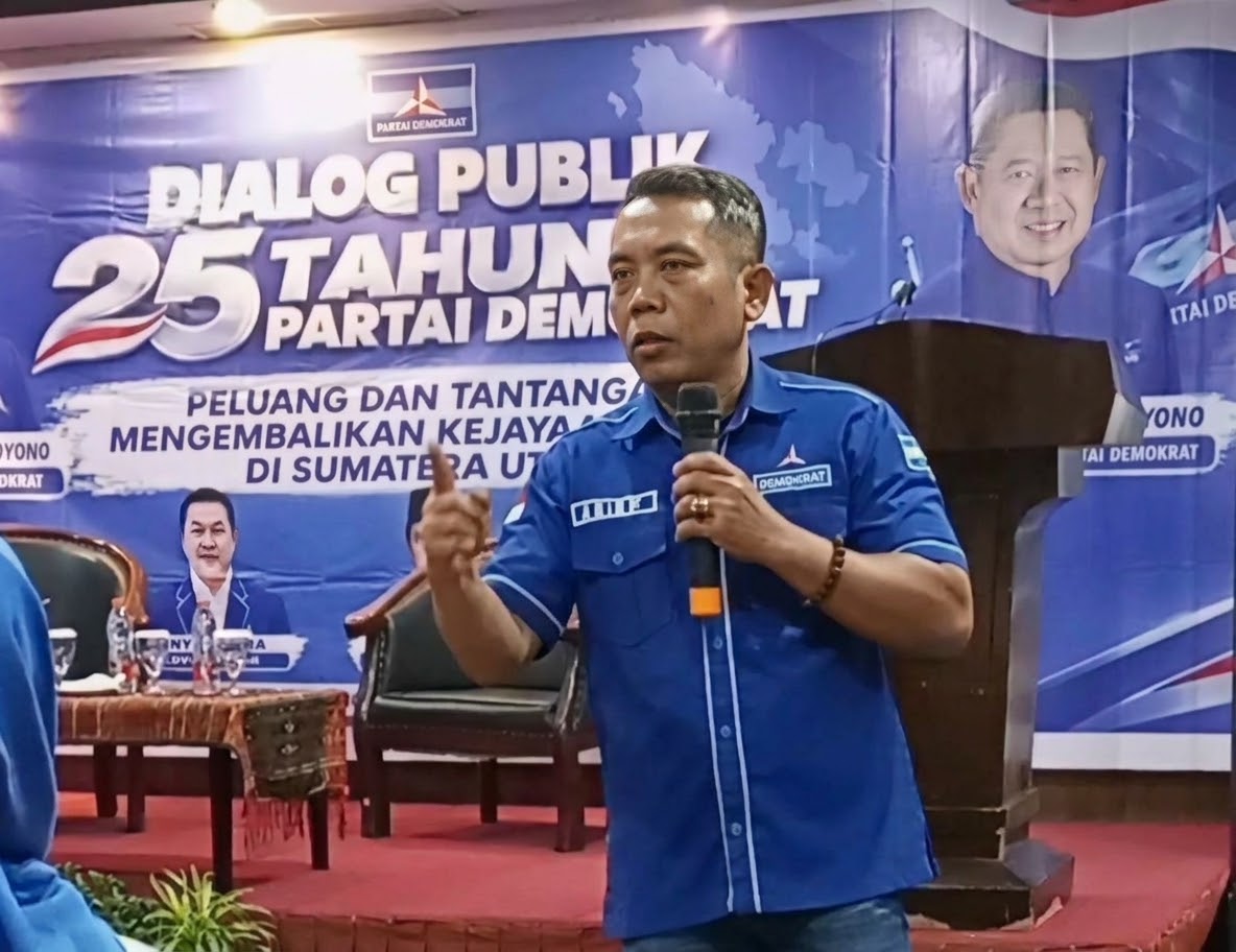 Pada Dialog Publik “25 Tahun Partai Demokrat”, Arif Tampubolon : Ganti Lokot Nasution, Kalau Mau Demokrat Sumut Besar !