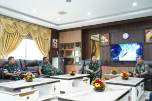 Pangdam I/BB Terima Dir SDM Kuathan Kemhan, Bahas Aturan Status Gugur Prajurit TNI